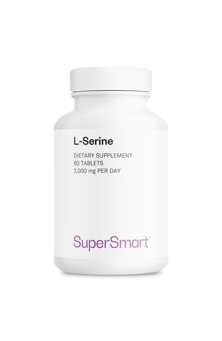 SuperSmart L-Serine Supplement 2000mg, Main, color, NO COLOR
