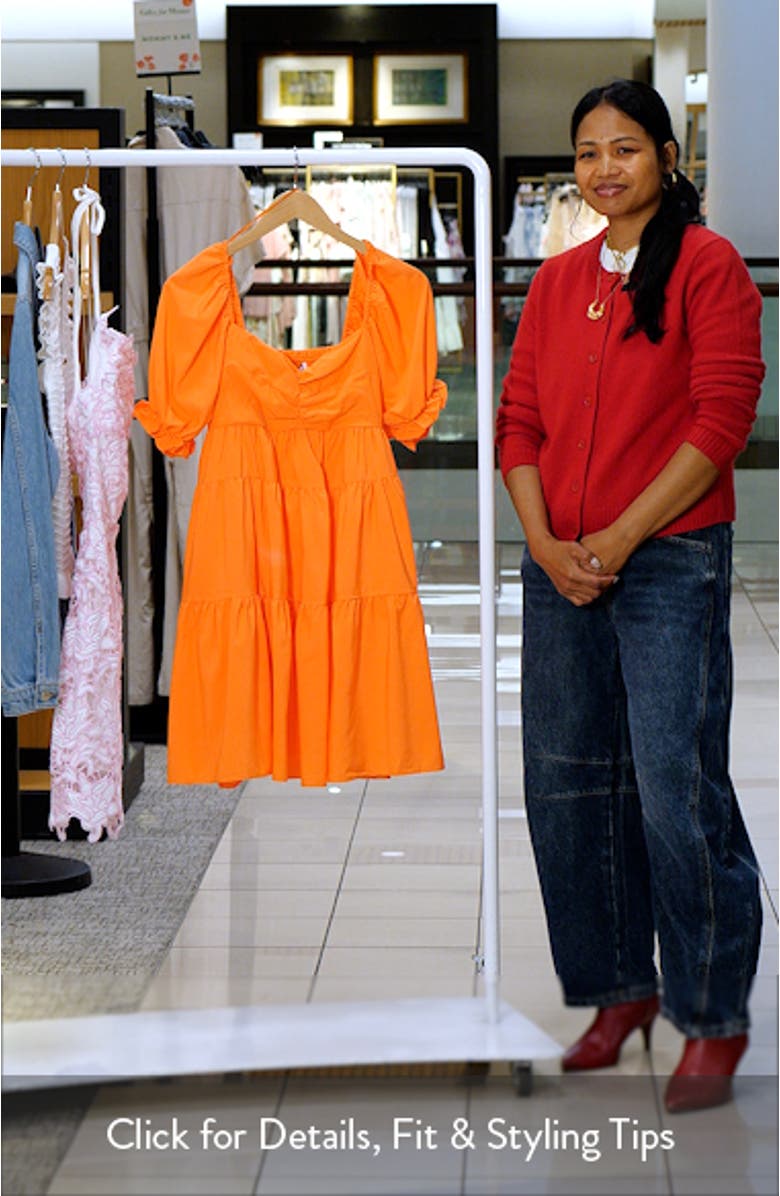 Puff Sleeve Minidress, sales video thumbnail