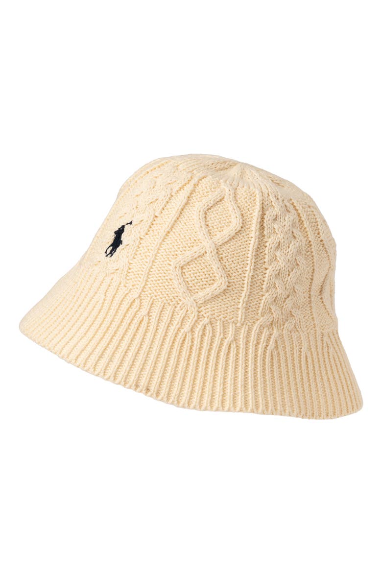 Polo Ralph Lauren Cable Knit Bucket Hat (Men) | Nordstrom