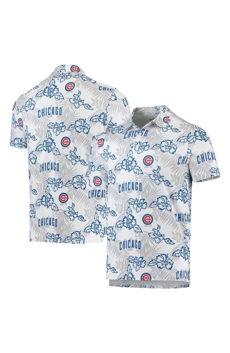 Reyn Spooner Men's Reyn Spooner White Chicago Cubs Performance Polo, Main, color, White