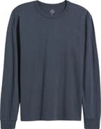 Treasure & Bond Long Sleeve Slub Cotton Crewneck T-Shirt