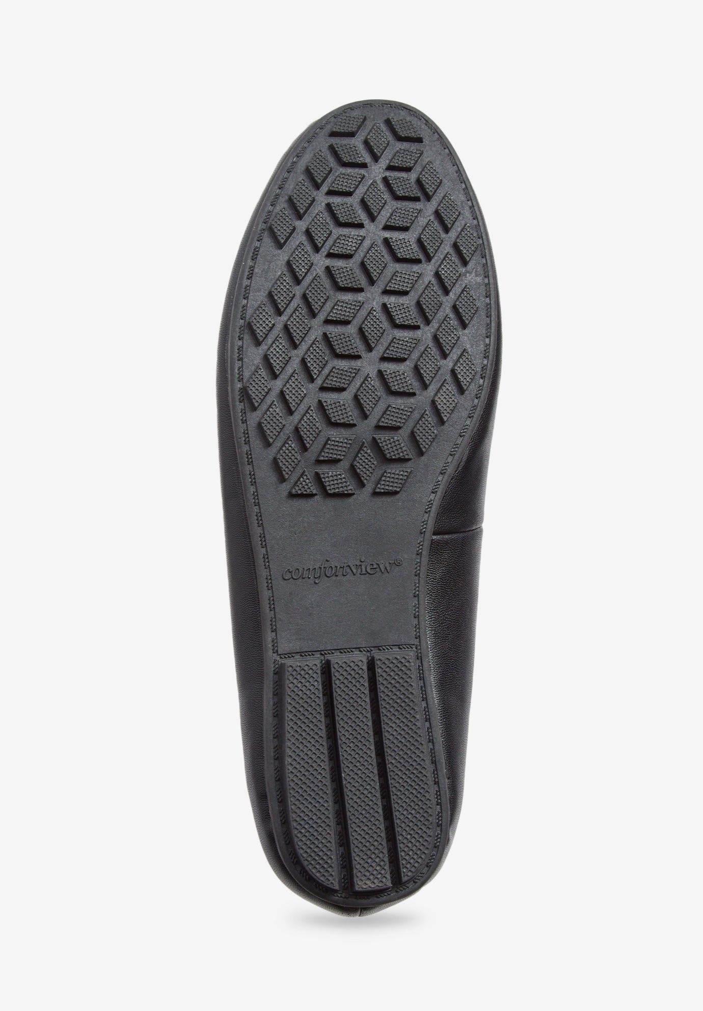 Comfortview The Milena Slip On Flat, Alternate, color, Black
