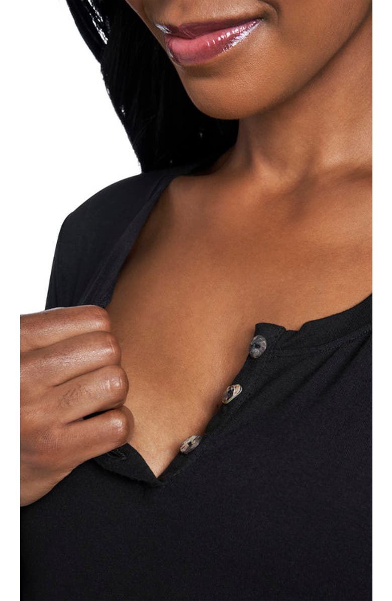 Everly Grey Laina During & After 2-Piece Maternity/Nursing Sleep Set, Alternate, color, Black