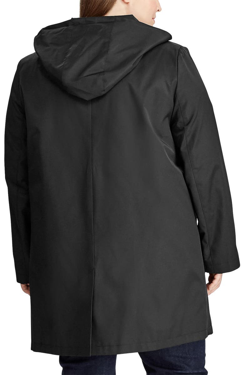Lauren Ralph Lauren Balmacaan Single Breasted Raincoat, Alternate, color, 
