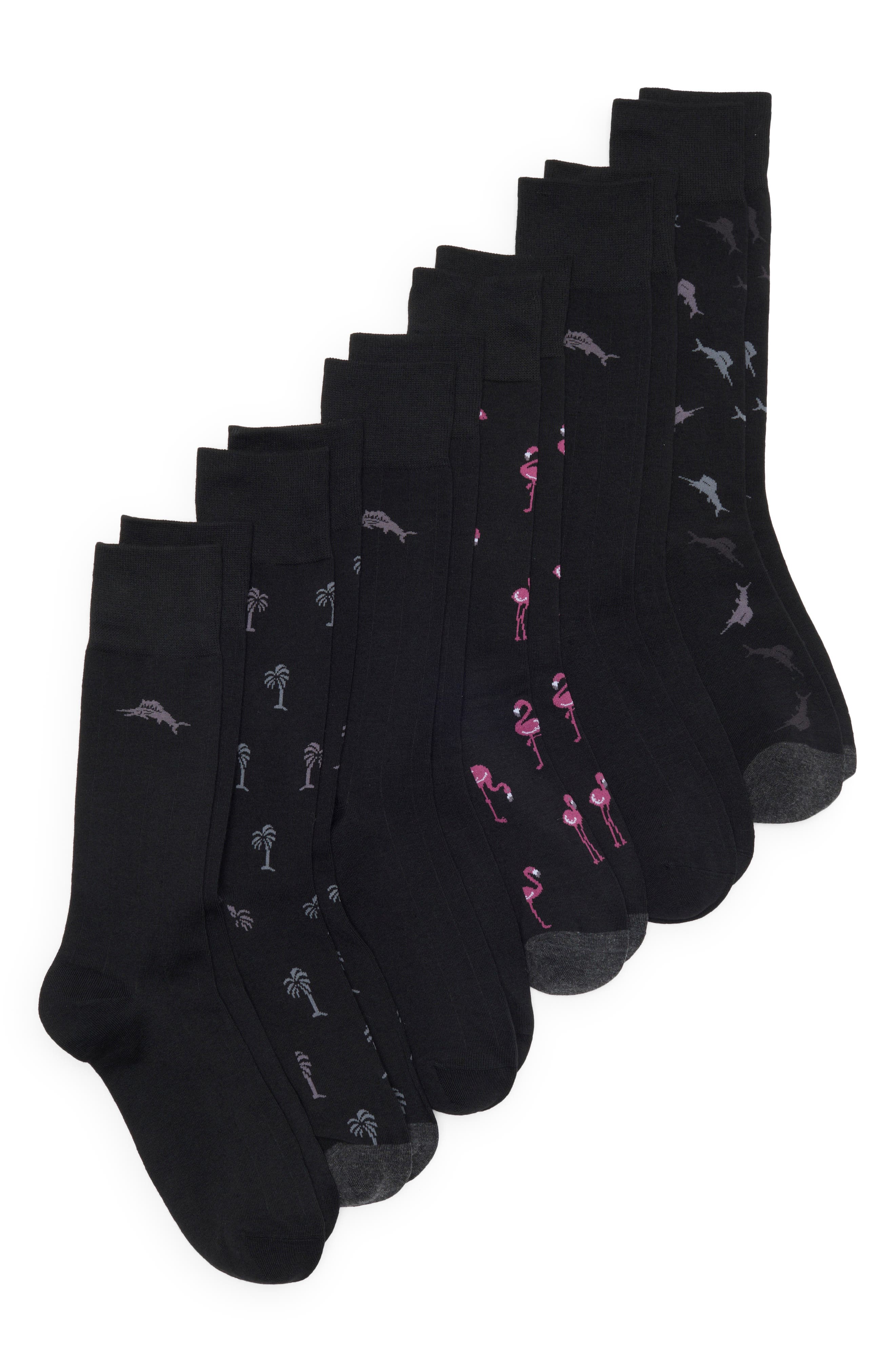 6-Pack Assorted Crew Socks
