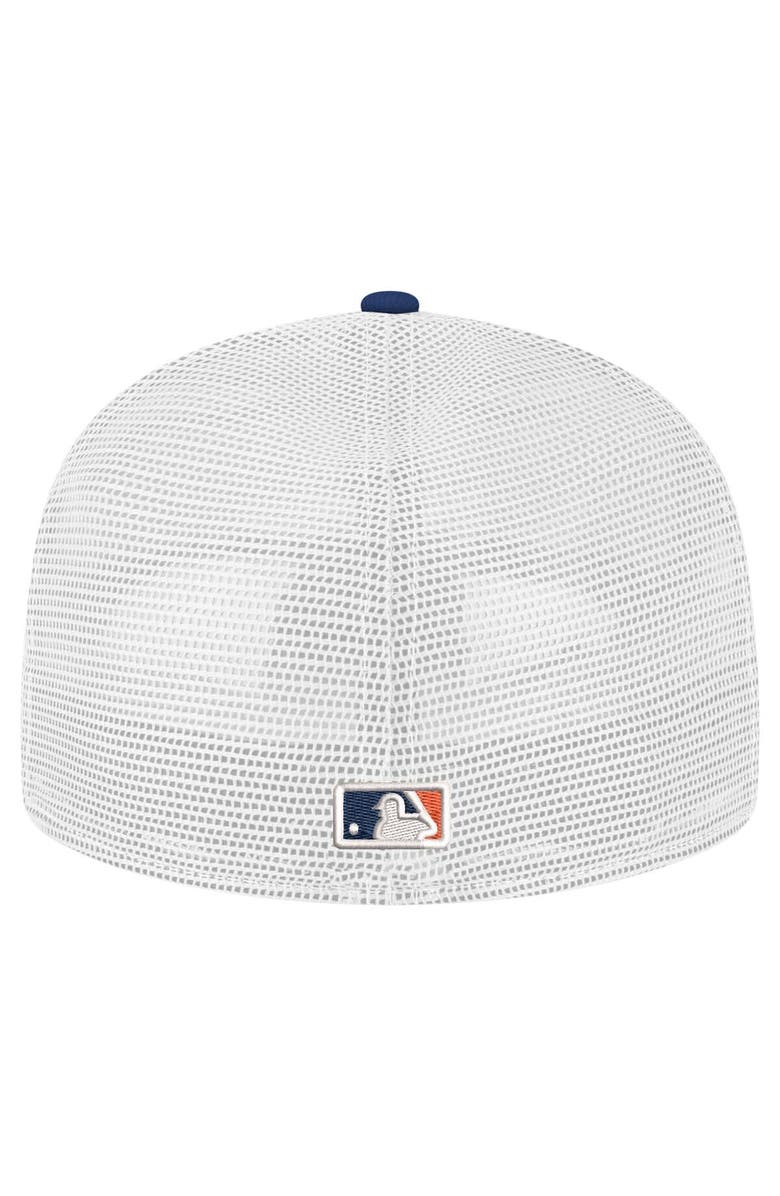 New Era Men's New Era Navy Houston Astros Team Color 59FIFTY Trucker Fitted Hat, Alternate, color, 