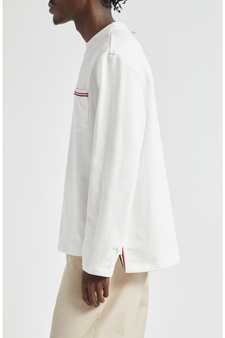 Oversize Cotton Sweatshirt, Alternate, color, NATURAL WHITE