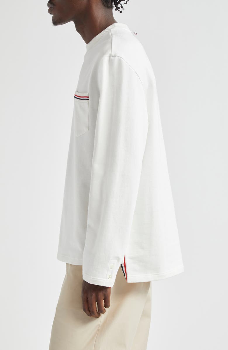 Thom Browne Oversize Cotton Sweatshirt, Alternate, color, 