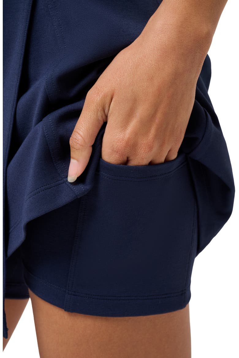 Friday Ponte A-Line Skort, Alternate, color, NAVY BLAZER