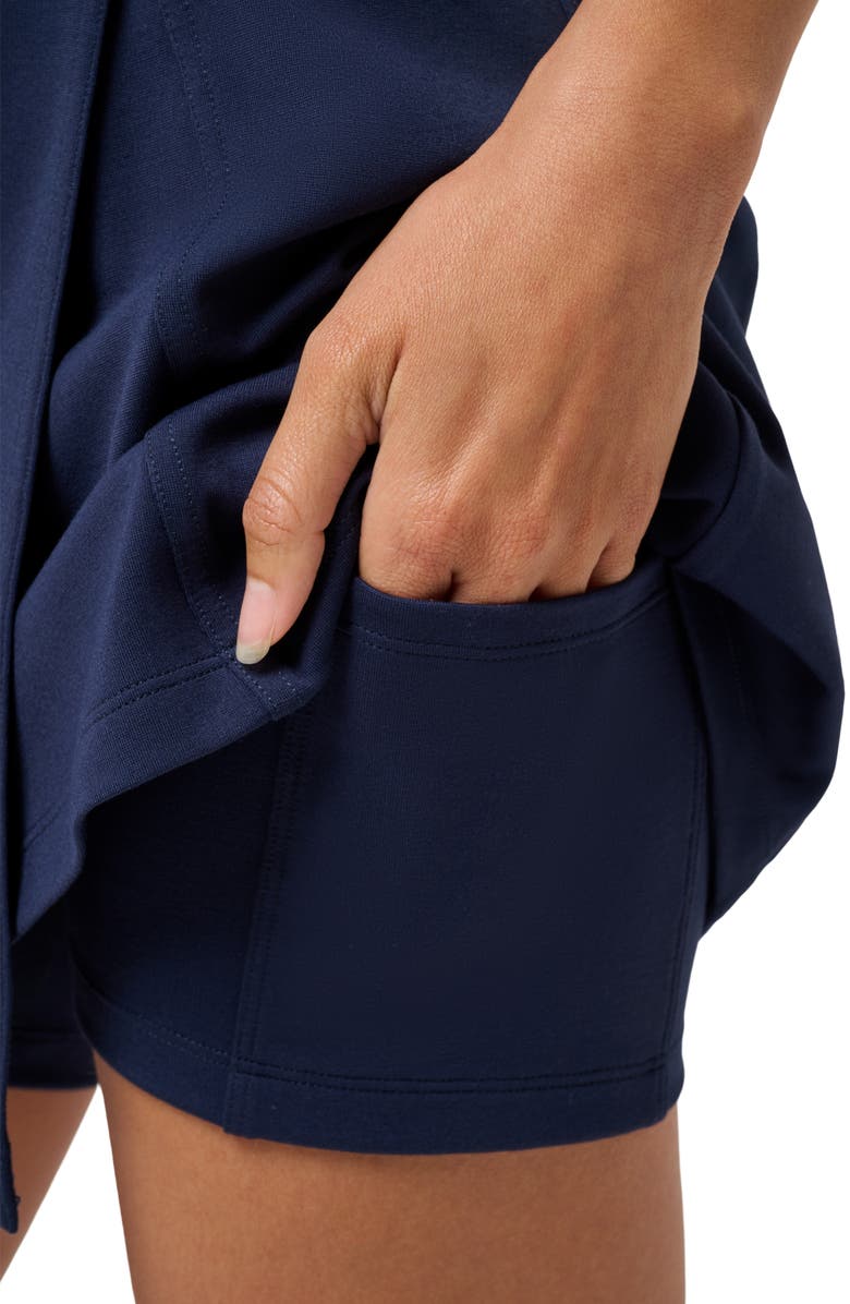 TravisMathew Friday Ponte A-Line Skort, Alternate, color, Navy Blazer