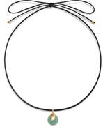 Monica Vinader x Kate Young Semipreciouis Stone Pendant Cord Necklace