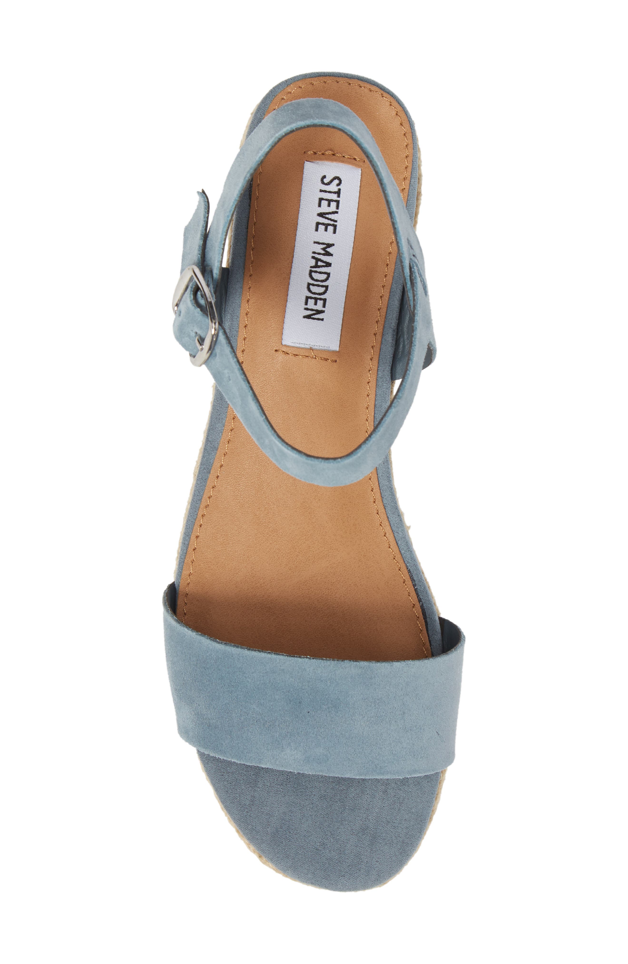 Busy Platform Espadrille Sandal, Alternate, color, BLUE SUEDE