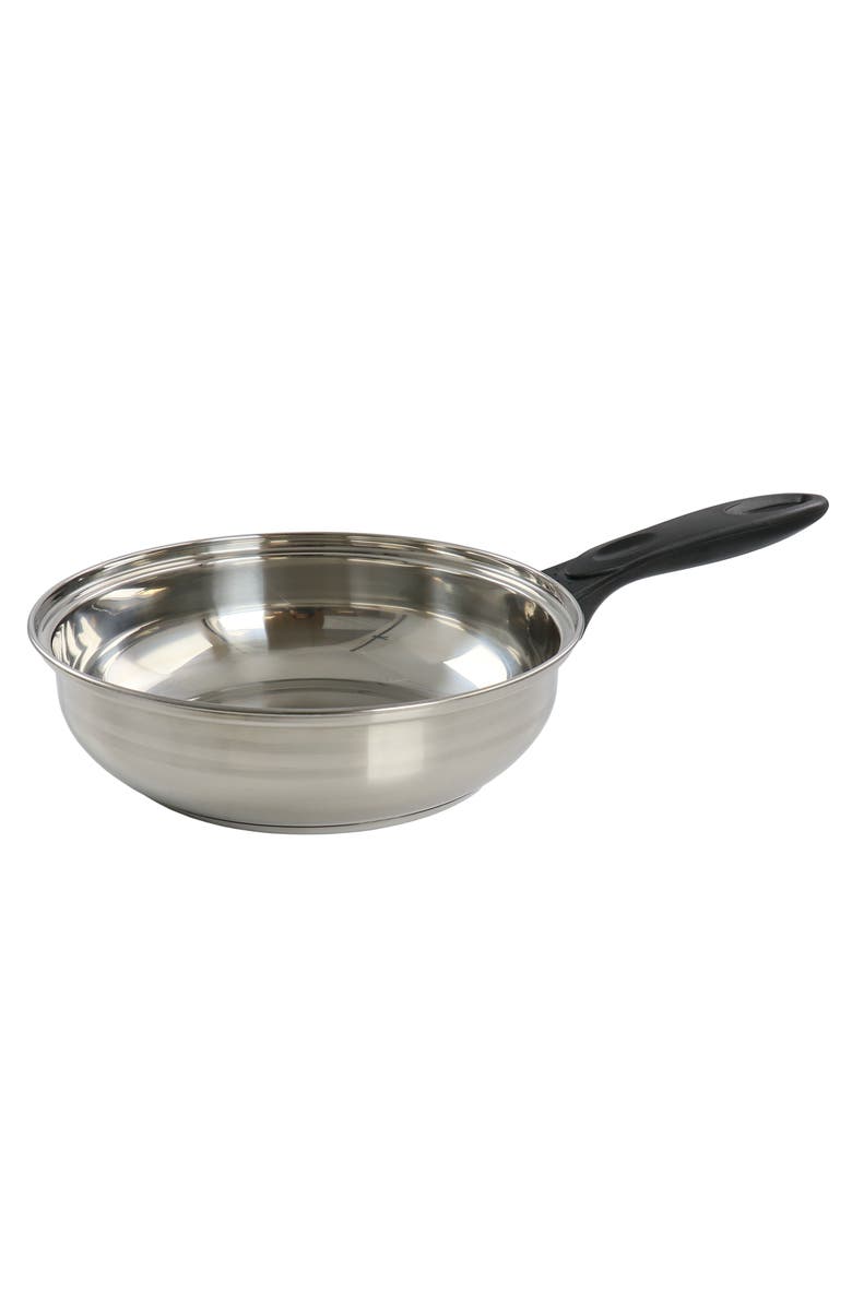 Gibson Home Lybra 7 Piece Two Tone Polished Stainless Steel Cookware Set, Alternate, color, Silver