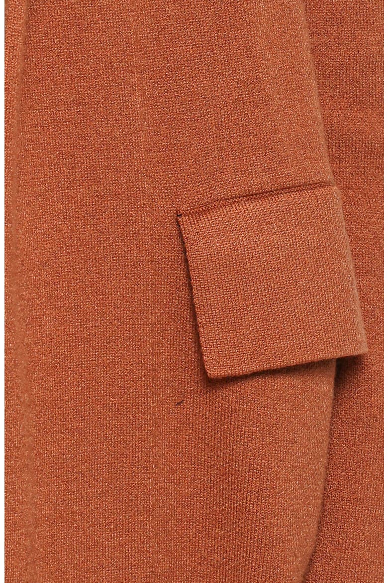 Intarsia Chester Horses Longline Coatigan, Alternate, color, BROWN