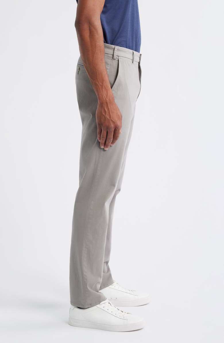 Peter Millar Signature Sateen Flat Front Pants, Alternate, color, Gale Grey