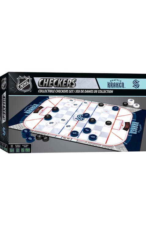 Seattle Kraken Checkers Board Game