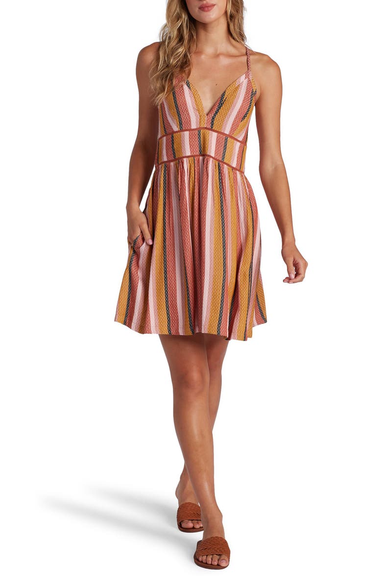 Roxy New Silver Light Minidress, Main, color, 