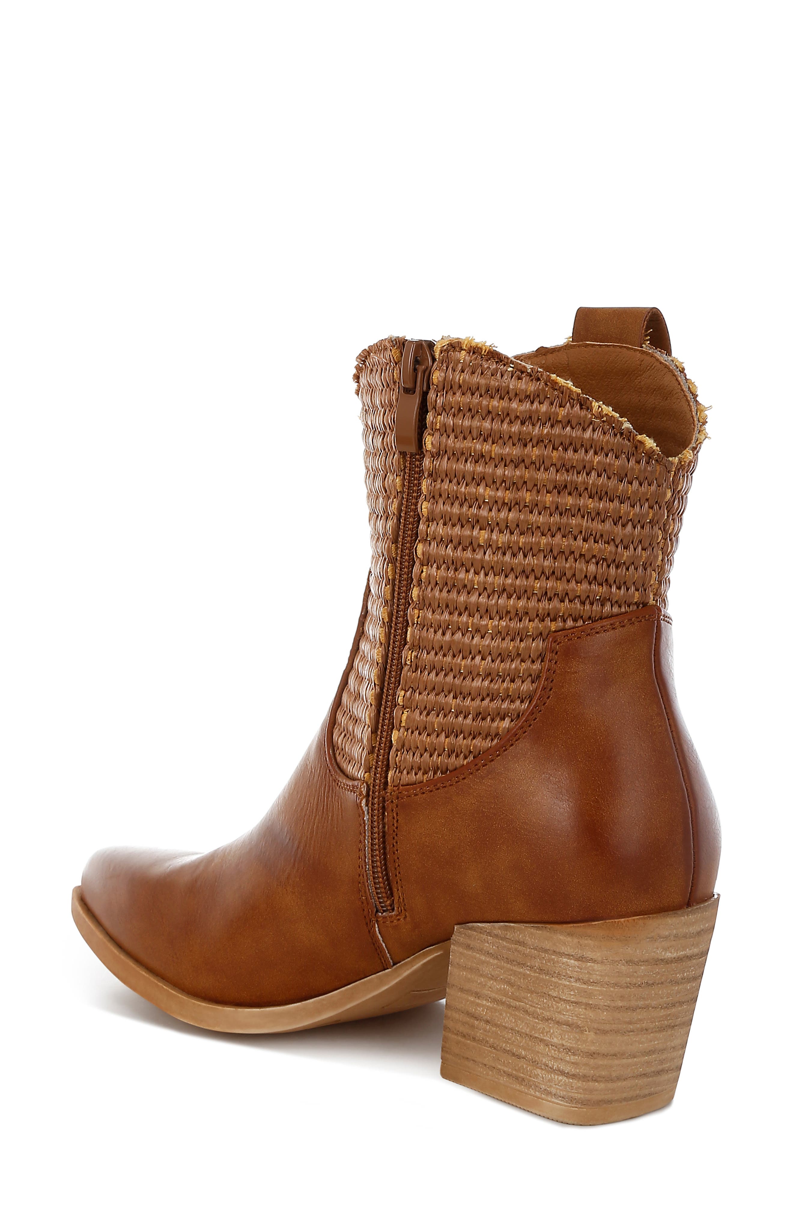 Big Mood Raffia Western Boot, Alternate, color, TAN