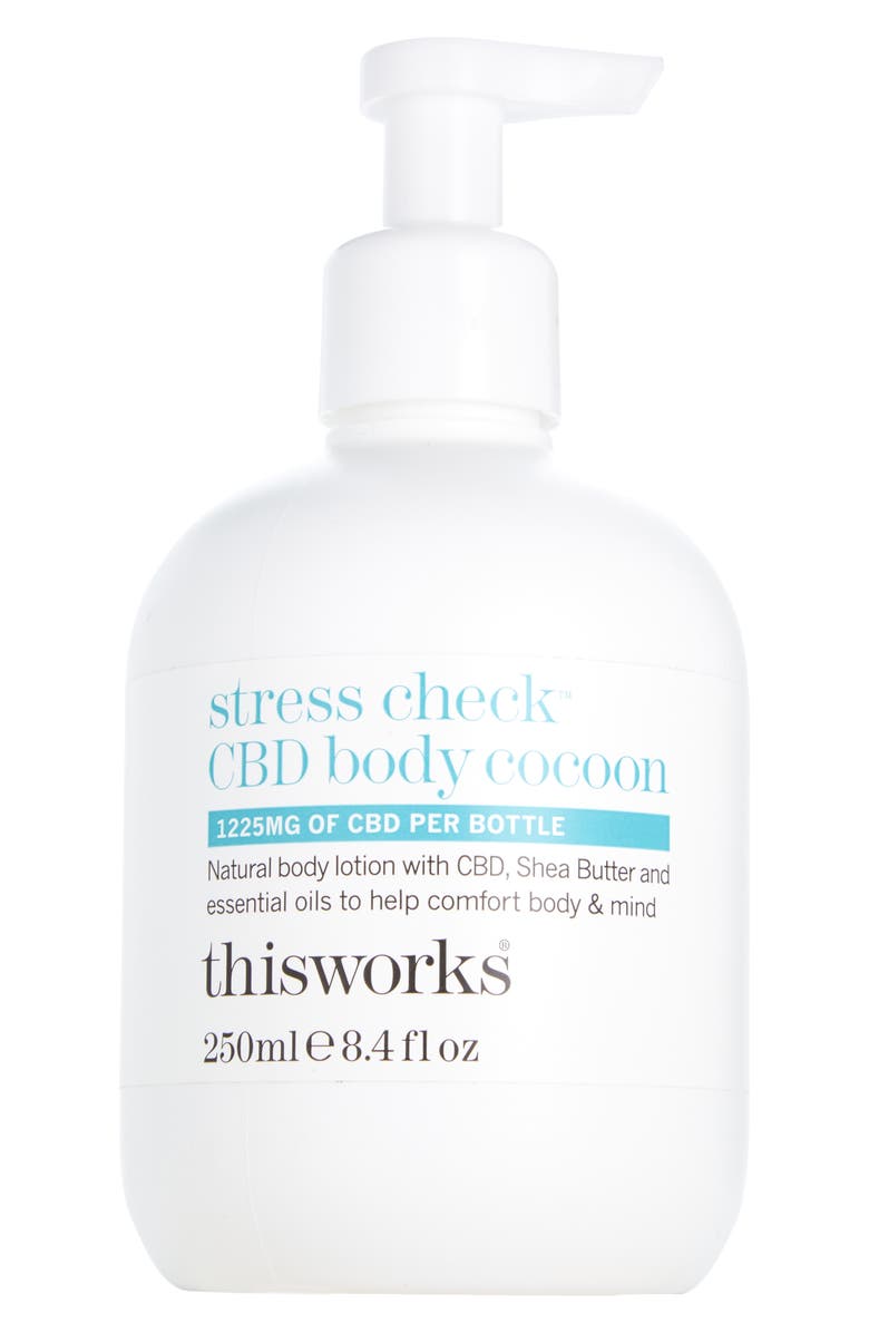 thisworks<sup>®</sup> Stress Check<sup>™</sup> CBD Body Cocoon Natural Body Lotion, Main, color,