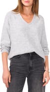 Vince Camuto Sequin Detail V-Neck Sweater