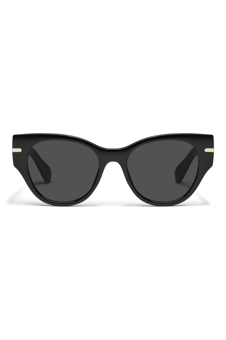 Chit Chat 53mm Cat Eye Sunglasses, Main, color, BLACK/ SMOKE