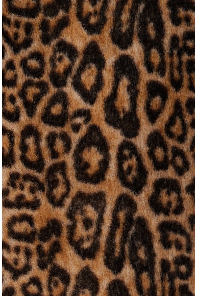 Faux Fur Jacket, Alternate, color, LEOPARD