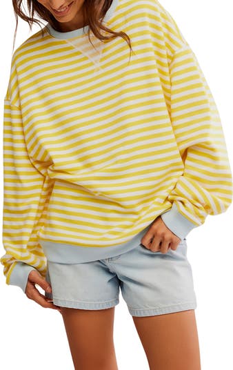 Oversize Stripe Sweatshirt