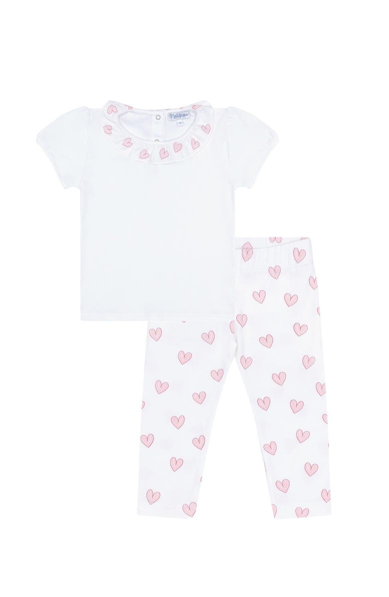 Nellapima Pink Heart Tee-Leggings Set - Toddler & Little Kid, Main, color, Pink