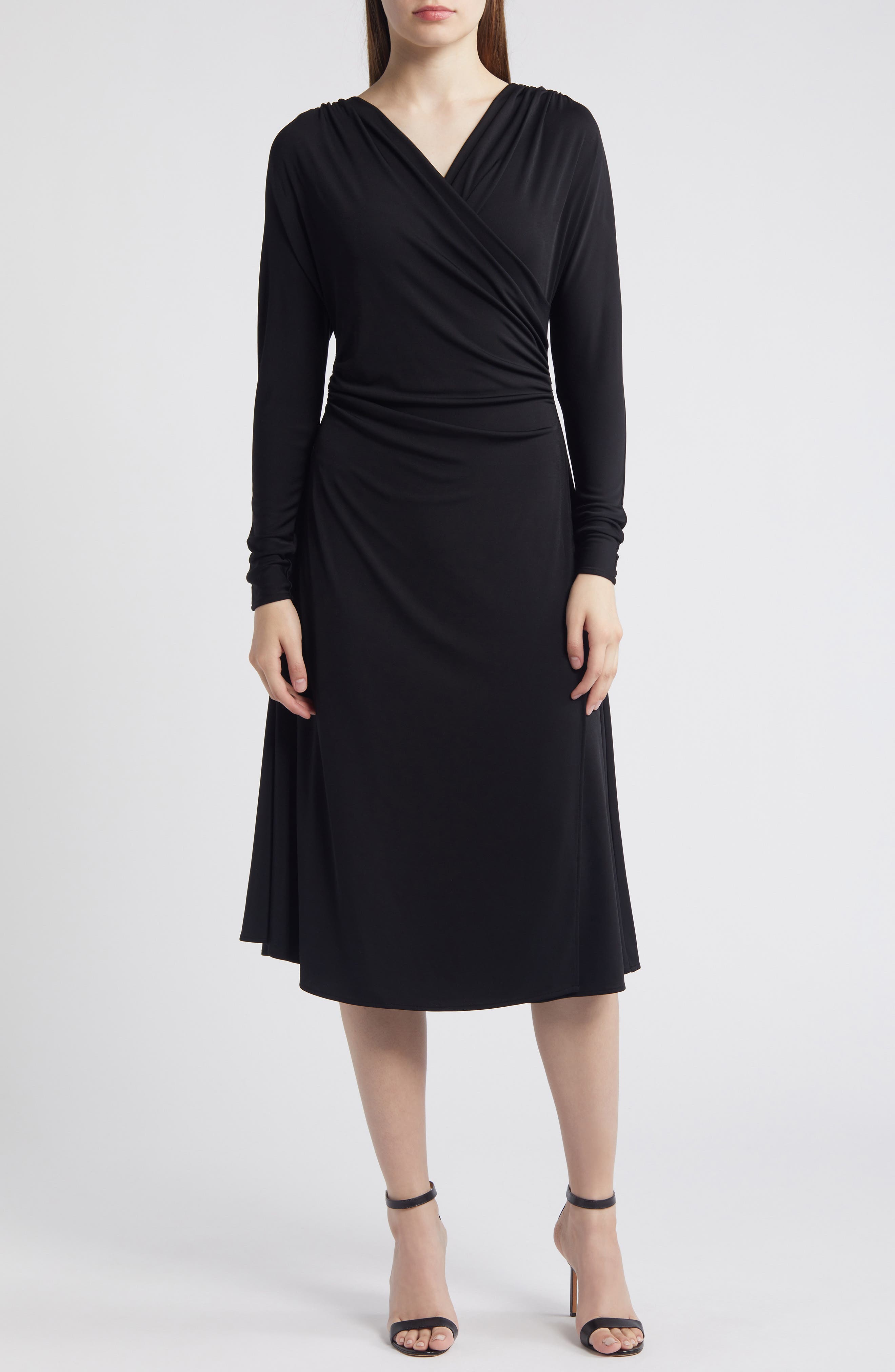 BOSS Ettita Long Sleeve Midi Dress