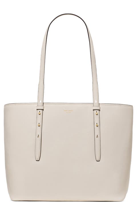 do it all fine grain leather tote