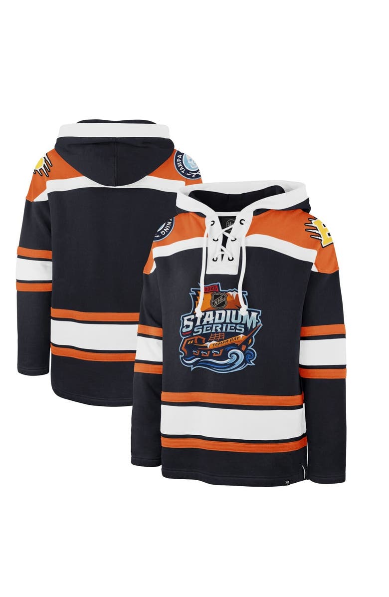 '47 Men's '47 Navy 2026 NHL Stadium Series Superior Lacer Hoodie, Main, color, Navy