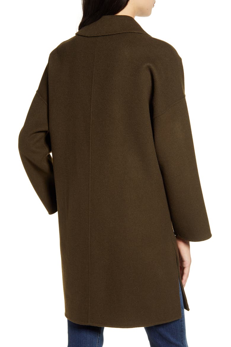 Everest Longline Coat, Alternate, color, OLIVE
