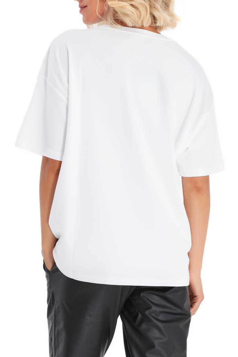 Anytime Anywhere Side Zip Maternity/Nursing T-Shirt, Alternate, color, WHITE