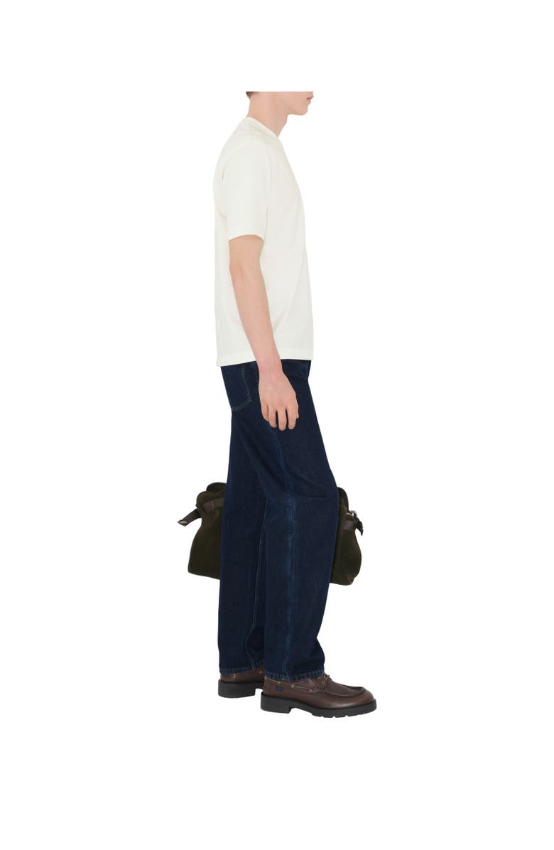 Burberry EKD Badge Cotton T-shirt, Alternate, color, Chalk