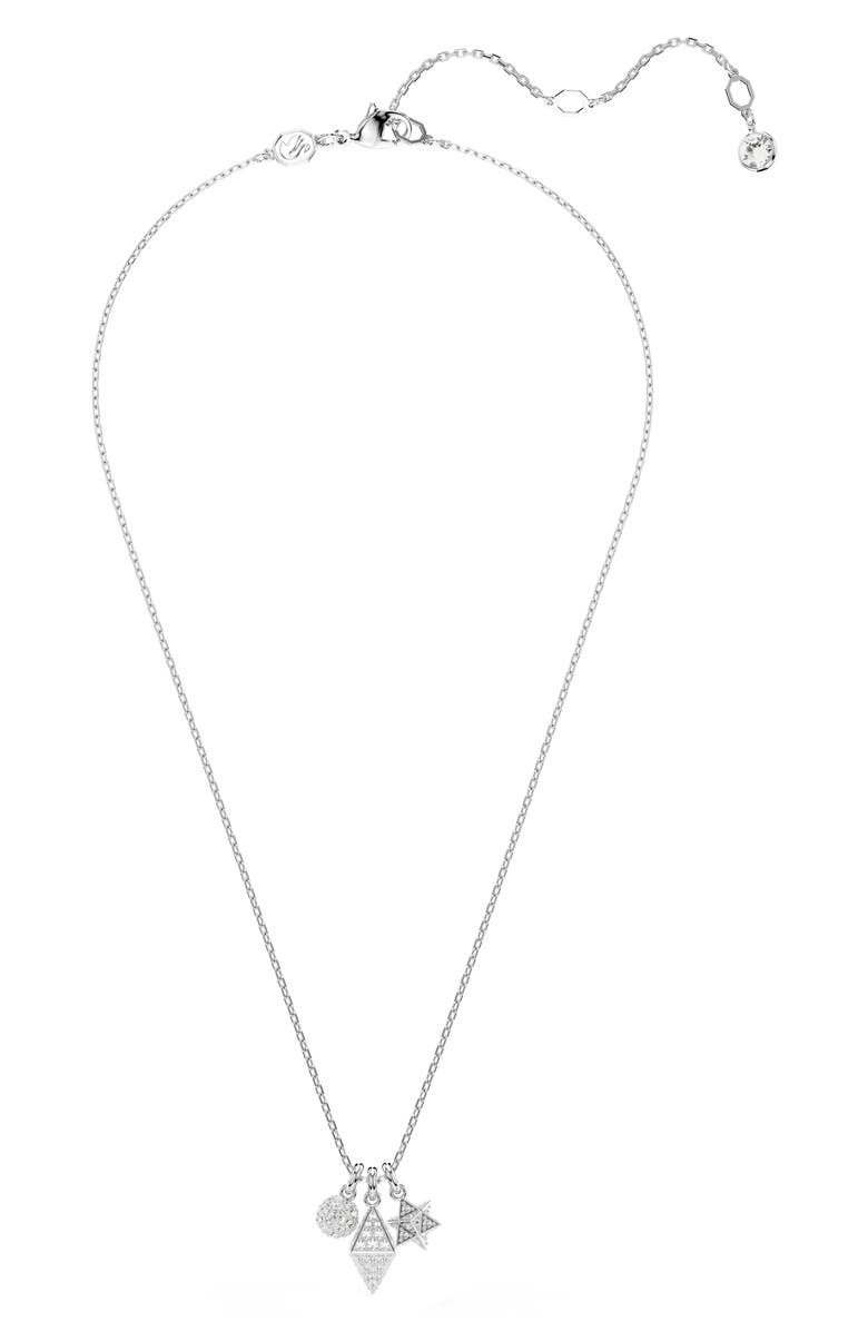 Swarovski Dextera Pavé Charm Necklace, Alternate, color, 