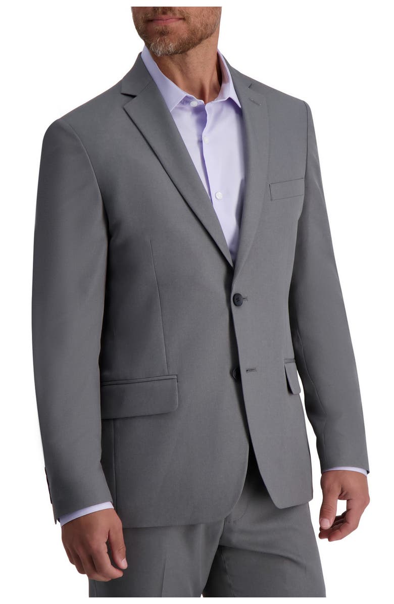 Louis Raphael Skinny Fit Stretch Heather Gabardine Solid Jacket, Main, color, 