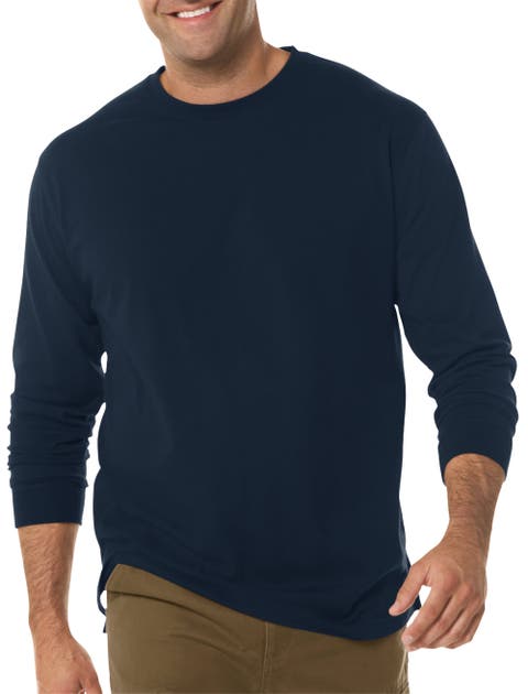 Big & Tall Moisture-Wicking Long-Sleeve T-Shirt
