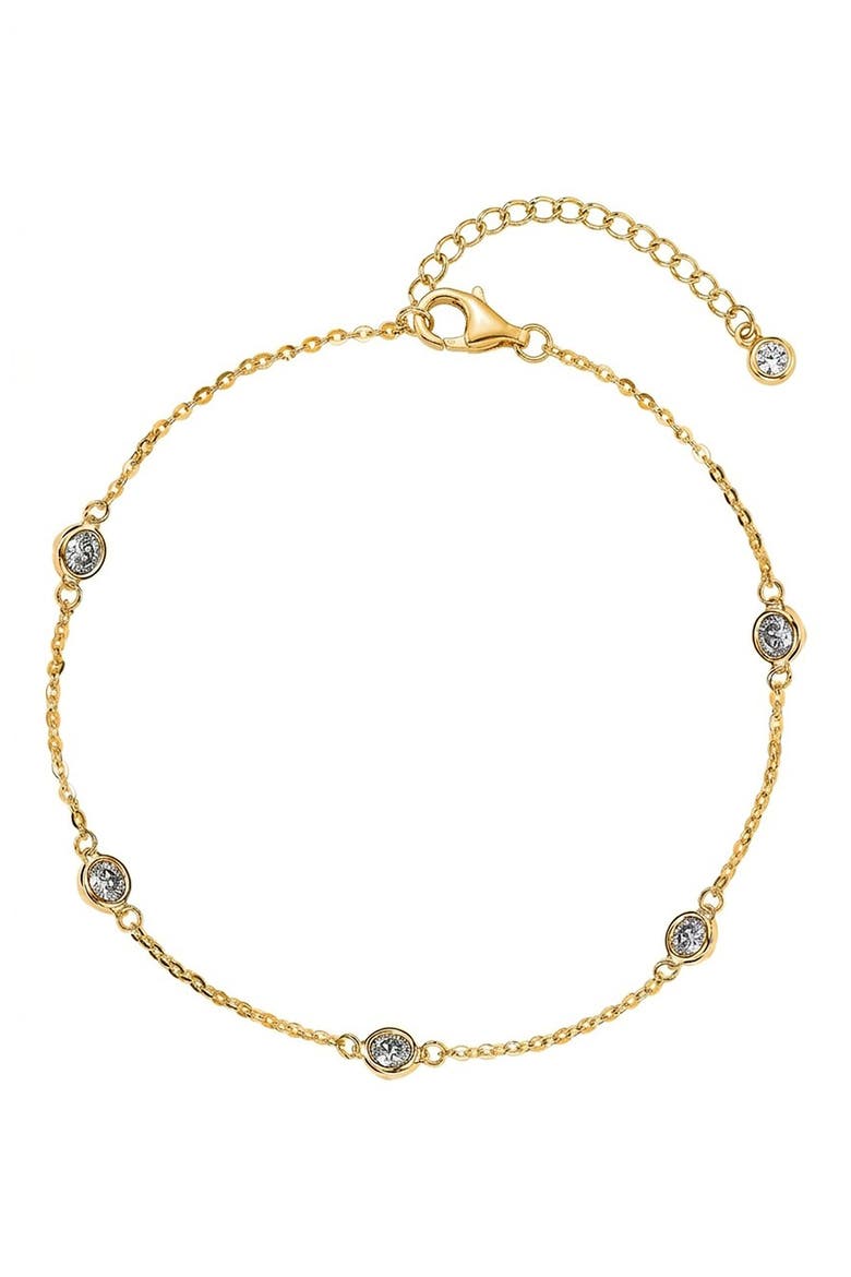Diamondette Bezel Bracelet, Main, color, GOLD