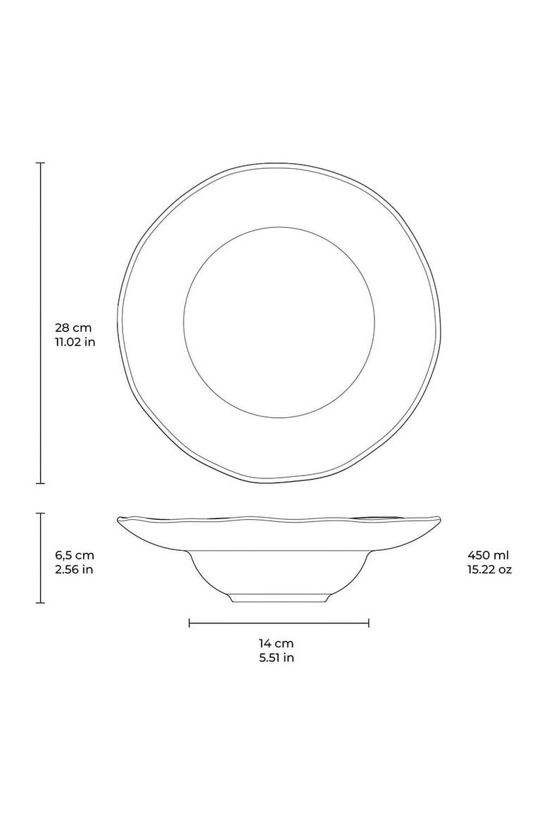 Deep Rim Plate Set of 4, Alternate, color, Latte