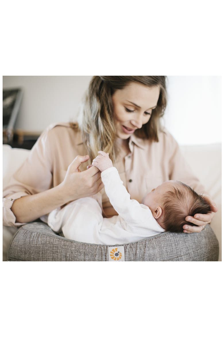 Natural Curve™ Nursing Pillow, Alternate, color, HEATHERED GREY