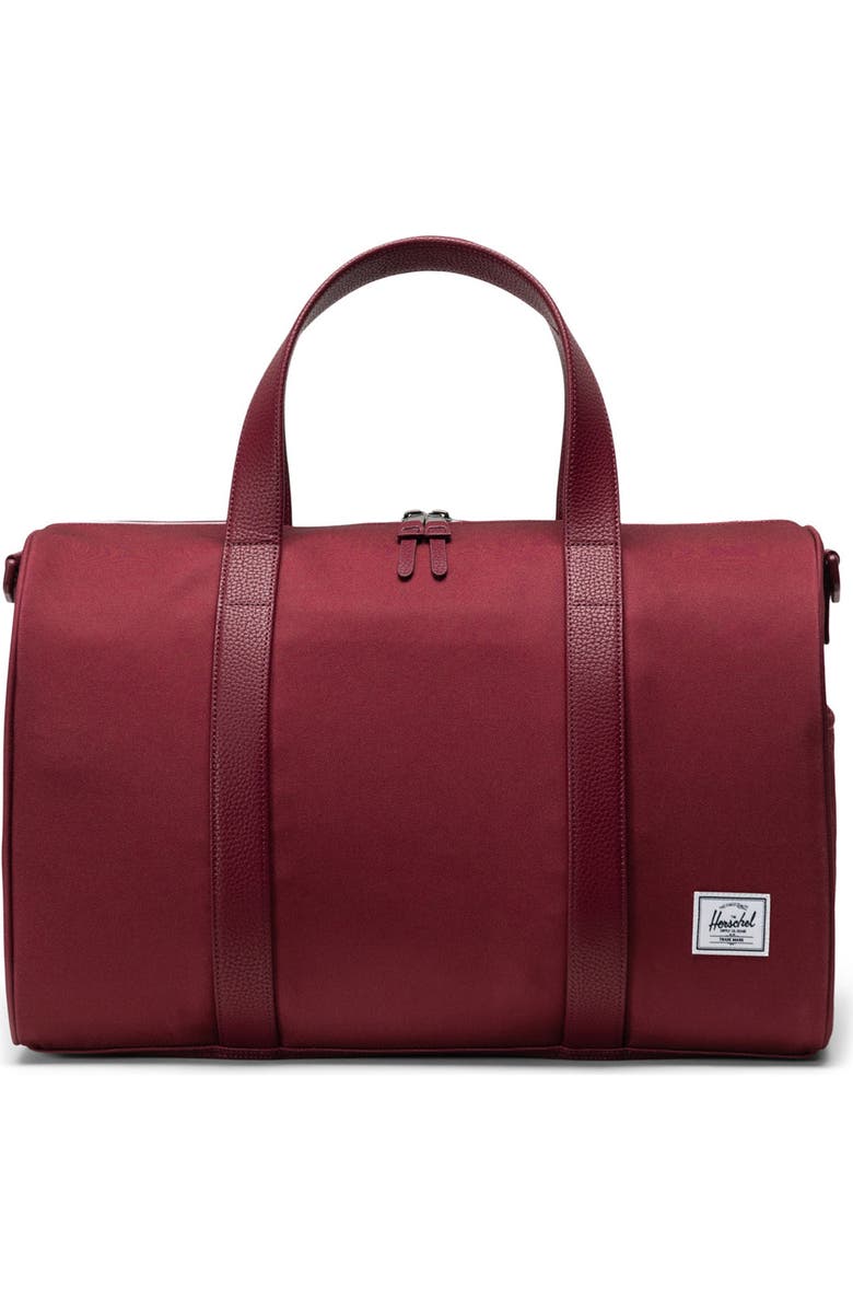 Herschel Supply Co. Novel Water Resistant Recycled Polyester Carry-On Duffle Bag, Main, color,