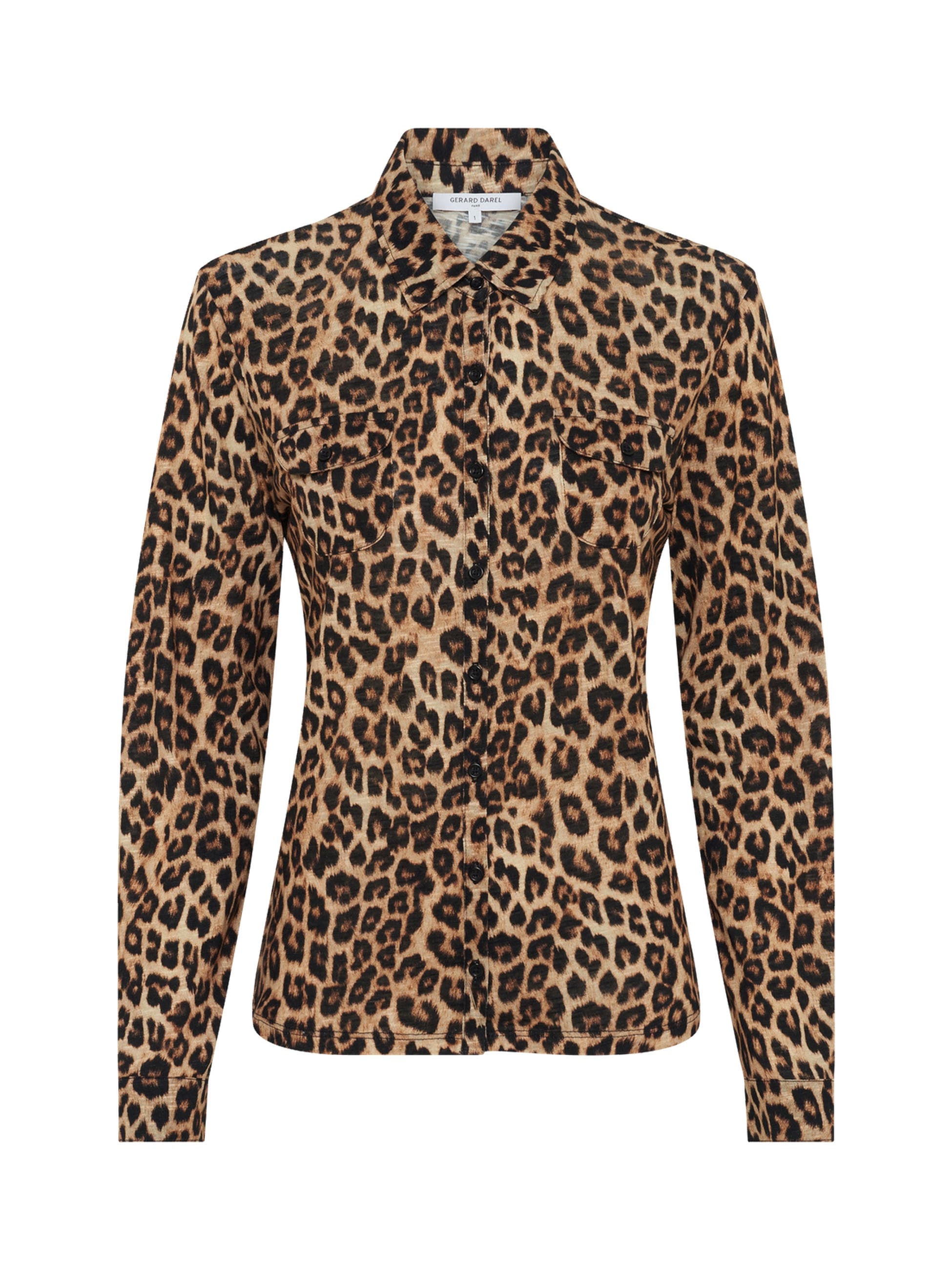 Heloise Leopard Print Long Sleeve Shirt - image 2