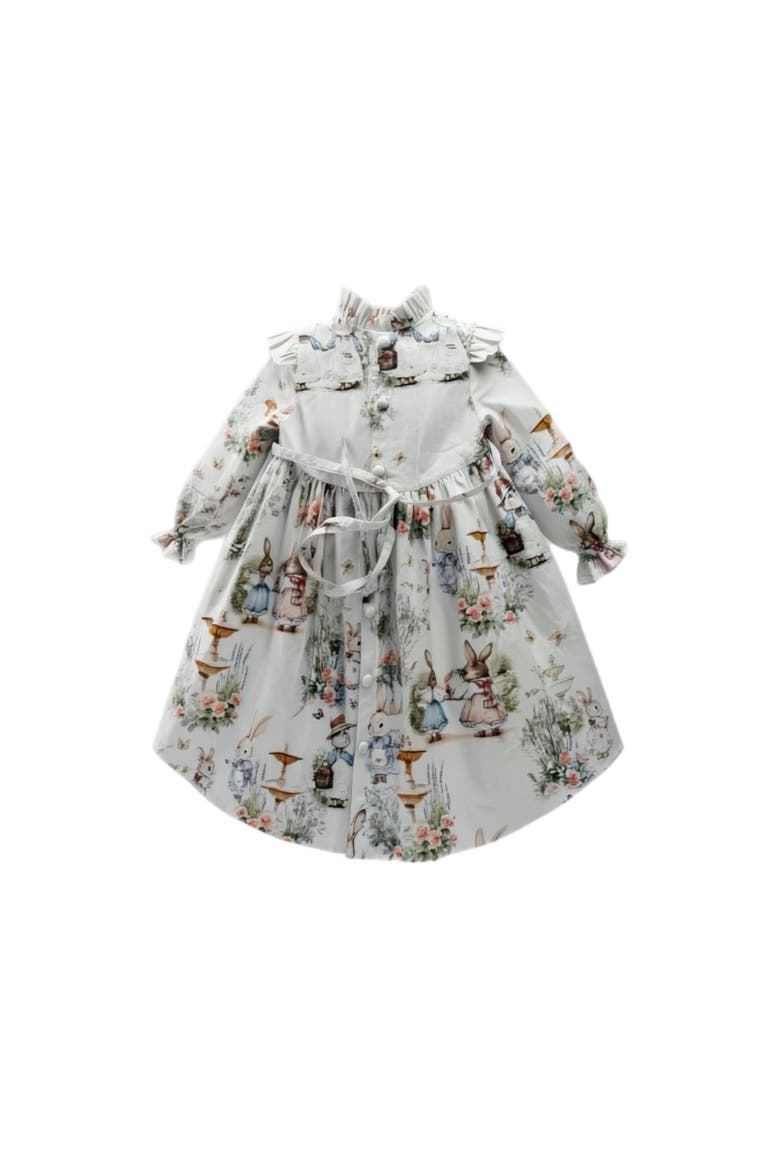 Aoki Bramble Rabbit Long Sleeve Dress, Alternate, color, 3Y