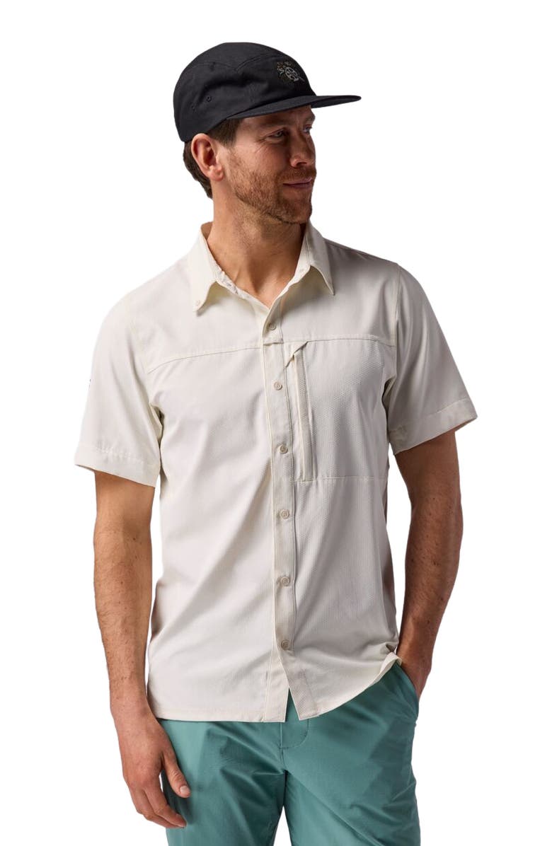 Backcountry Tahoe Woven Convertible Snap-Up Shirt - Men's, Alternate, color, Egret
