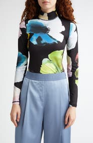 Stine Goya Watercolor Bloom Jersey Top