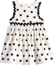 NEXT Polka Dot Rickrack Dress
