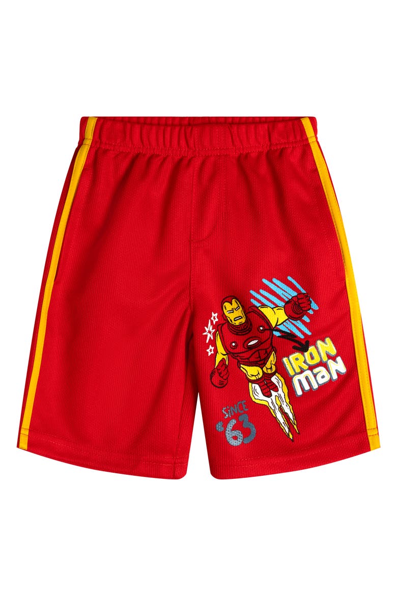 Avengers Athletic Mesh Shorts Multipack, Alternate, color, Navy Green Red