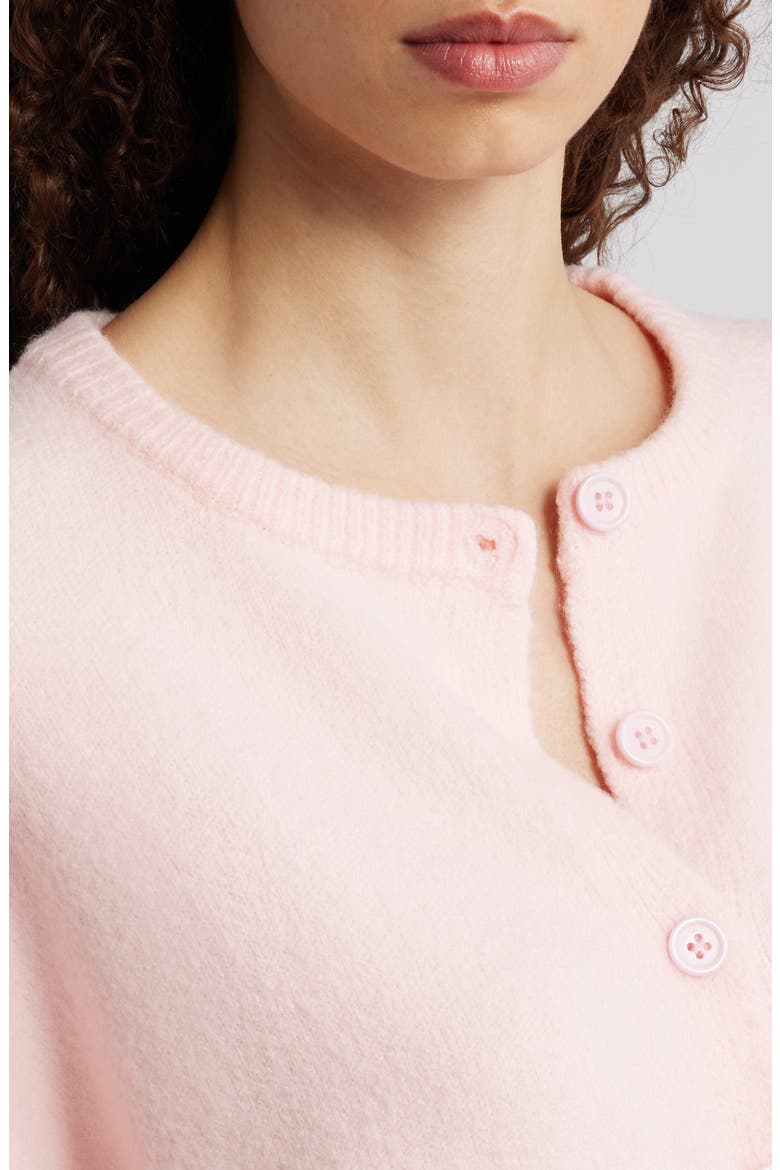 Lilith Elbow Sleeve Cardigan, Alternate, color, PINK