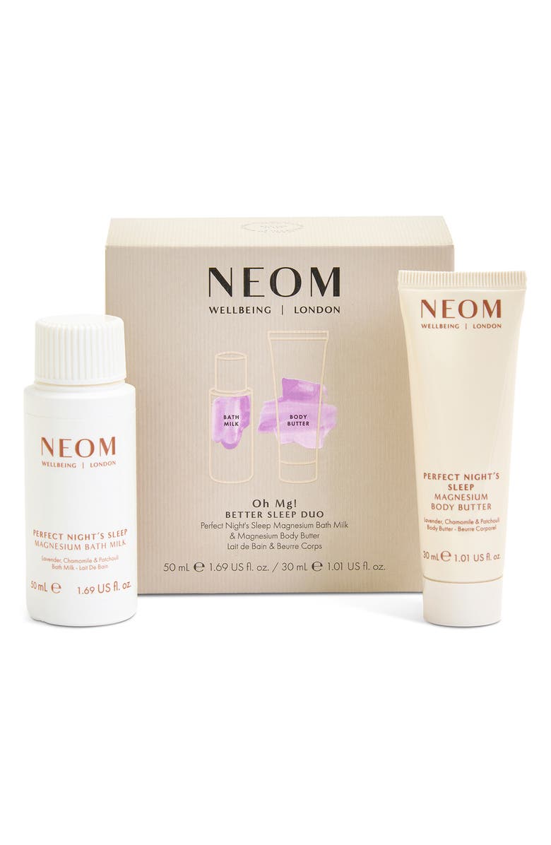 NEOM Wellbeing Oh Mg! Better Sleep Set $26 Value, Main, color, 