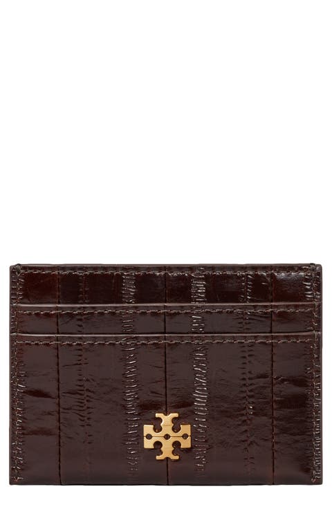 Charlie Eel Embossed Leather Card Case